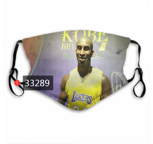 2021 NBA Los Angeles Lakers 24 kobe bryant 33289 Dust mask with filter